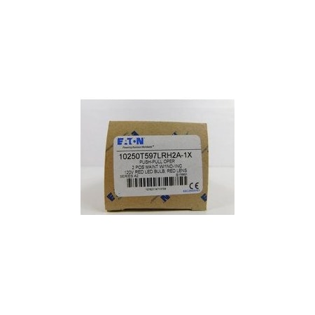 Eaton Pushbutton Illuminated 120V 2 Position Red NEMA 3/3R/4/4X/12/13 PushPull LED 10250T597LRH2A-1X